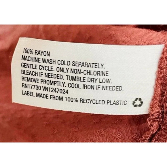 Ava & Viv Blouse Sz 2x Square Neck Peasant Rustic Lightweight Textured Thin Boho - Picture 4 of 9